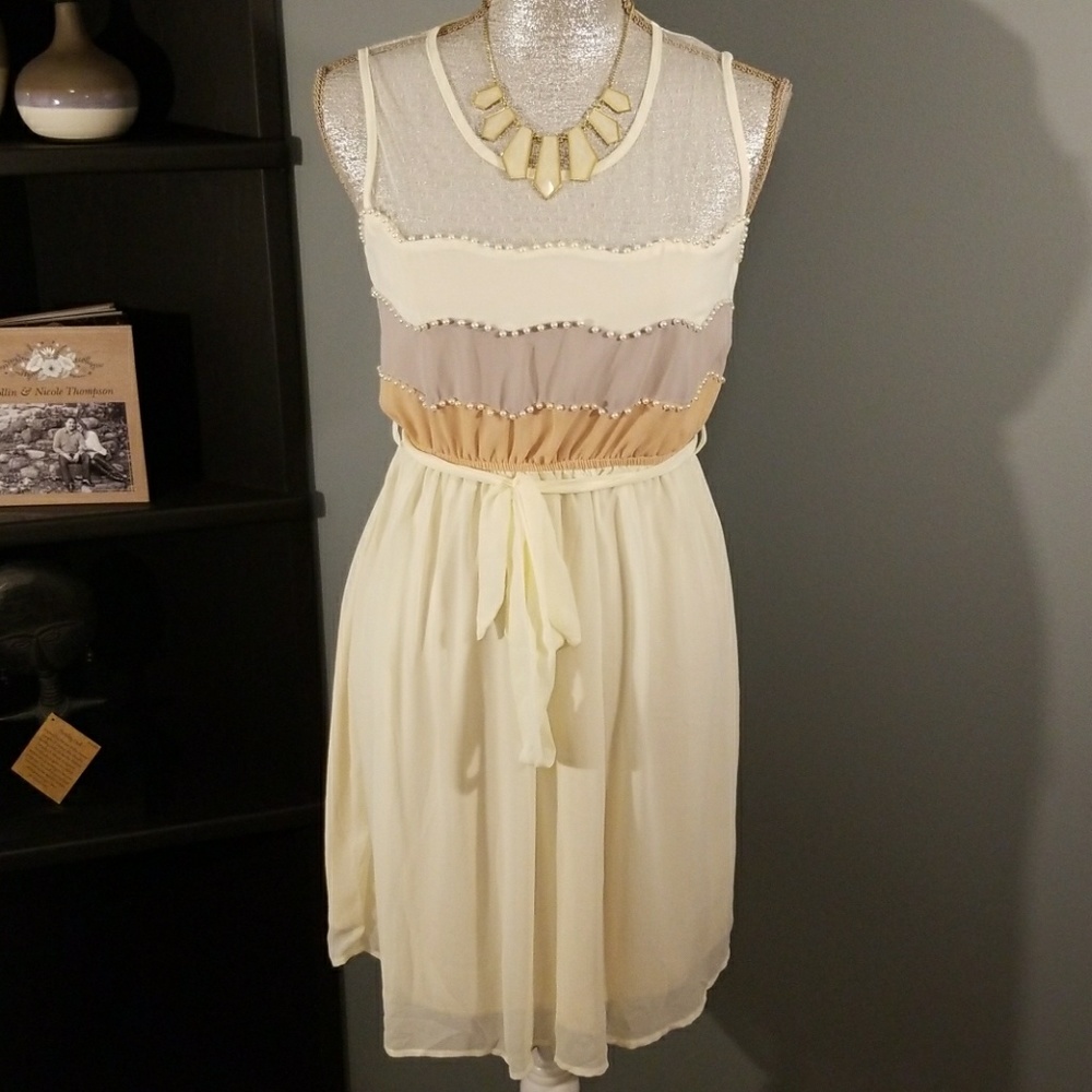 NWT Cream Dress
